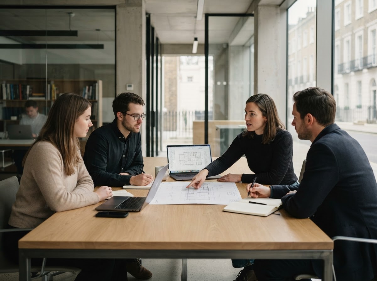Lunexis data analysts reviewing portfolio risk models
